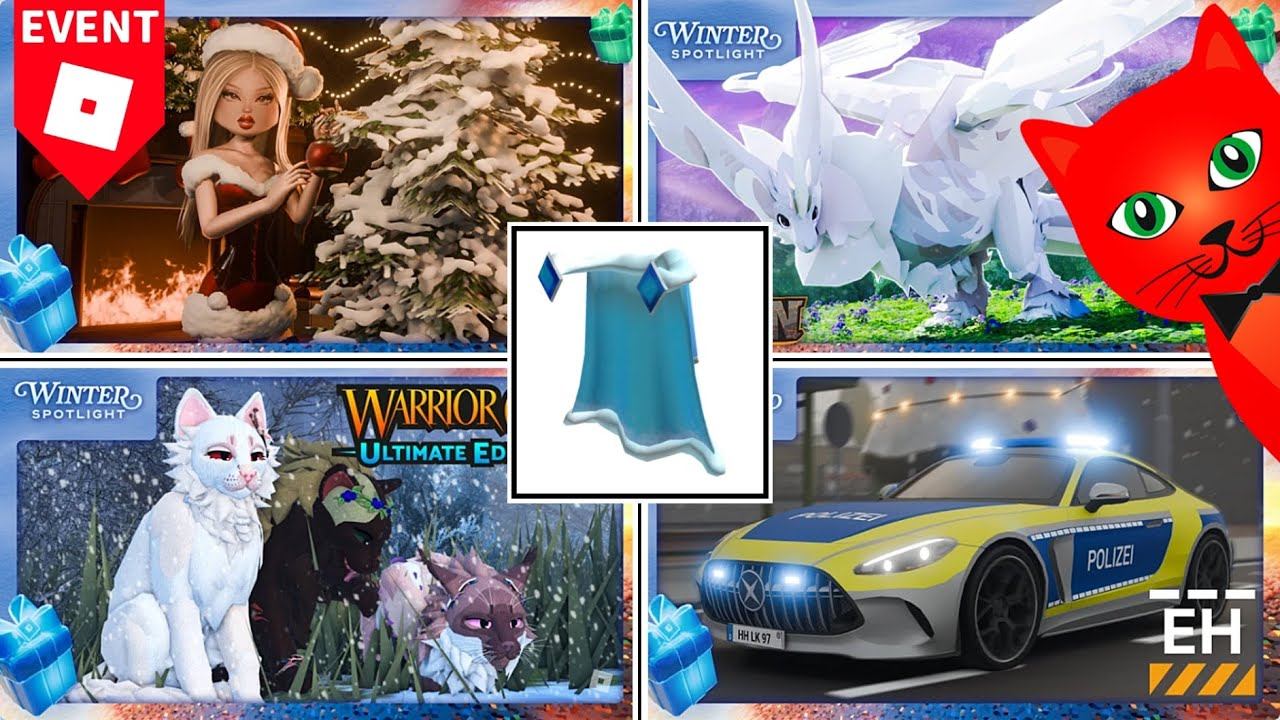 #5 БЕСПЛАТНЫЙ ПЛАЩ + 4 ПРОХОЖДЕНИЯ ИГРЫ в ивенте Зимний прожектор Роблокс | Winter Spotlight roblox смотреть онлайн