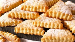 Печенье на сметане за 10 минут к чаю! Просто и очень вкусно! Выпечка