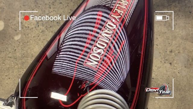 Paintless Dent Repair Process Technique On 🏍 Harley Davidson Gas Tank смотреть онлайн