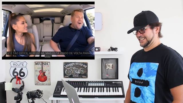 Ariana Grande & James Corden KARAOKE - Marcio Guerra Reagindo React Reação смотреть онлайн