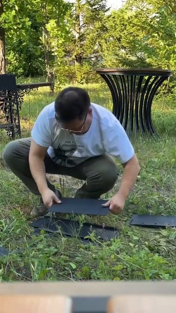 Разборный мангал вырезанный на лазерном станке #мангал #мангалразборный смотреть онлайн