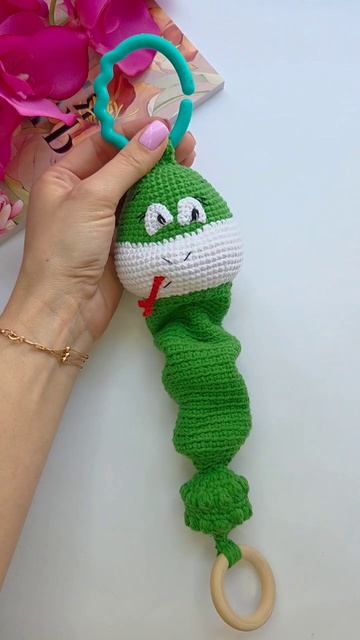 Сенсорная змейка-погремушка😊 смотреть онлайн