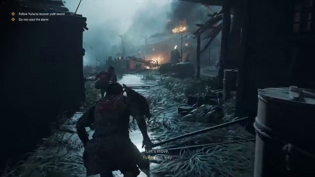 Ghost of Tsushima Follow Yuna Stealth Mode смотреть онлайн