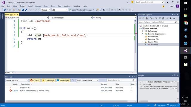 [Udemy UE4 C++] 015 Using include and Namespaces смотреть онлайн