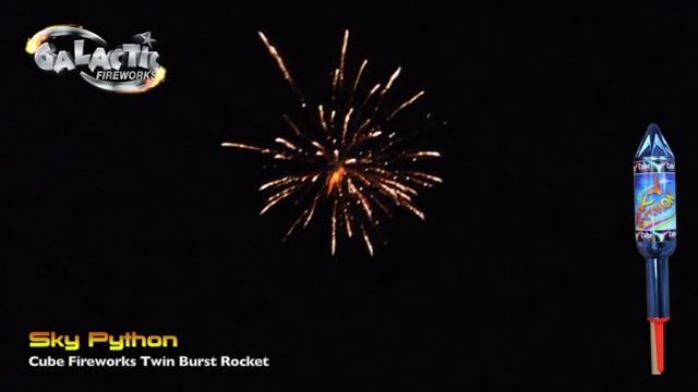 Sky Python Rocket By Cube Fireworks -- From Galactic Fireworks смотреть онлайн