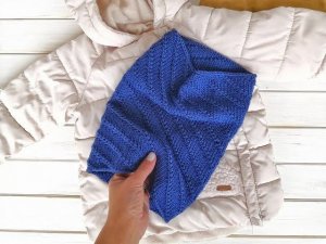 Снуд спицами в один оборот.