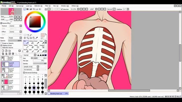GORE SPEEDPAINT IV: bled out / {song in description} смотреть онлайн