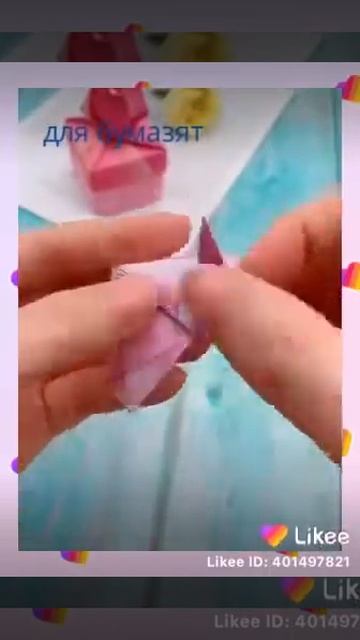 #упаковка Каробка из бумаги красивое,легко и просто без клей. смотреть онлайн