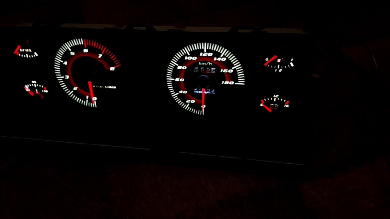 Панель приборов ВАЗ 2107 LED подсветка и плавный розжиг смотреть онлайн