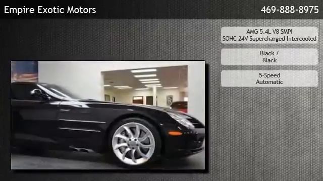 2006 Mercedes-Benz SLR McLaren - Addison, TX смотреть онлайн