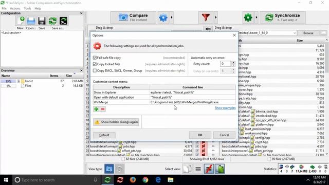 FreeFileSync: Внешние приложения смотреть онлайн