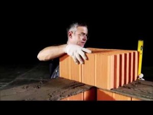 Мастер класс. Керамический блок Porotherm. Часть 1. Распил блока, кладка углов