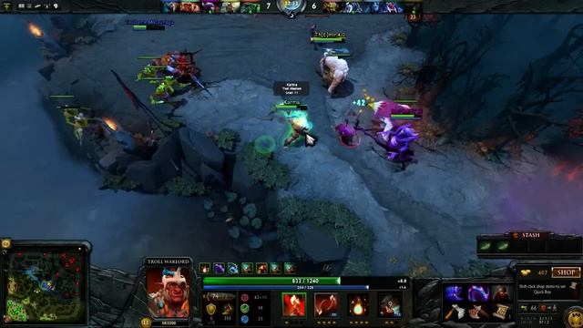 Arteezy playing Troll Warlord (Gameplay) смотреть онлайн