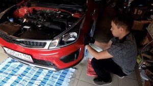 Как снять передний бампер КИА РИО 4 и KIA RIO X-Line