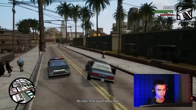 Миссия 5 GTA San Andreas remastered, погоня за красным лоурайдом, прохождение ГТА смотреть онлайн