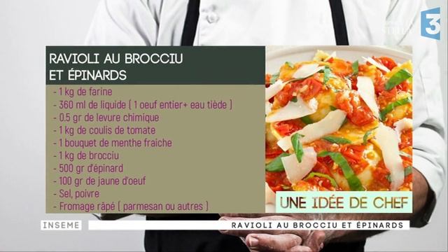 Manghja Inseme du 24/03/2017 - Ravioli au Brocciu et épinards смотреть онлайн