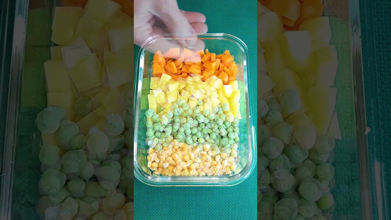 Как приготовить овощи для салата в духовке, не включая при этом специально духовку #натальягорбачева смотреть онлайн