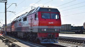 Тепловоз ТЭП70БС-260. Покатушки от Лебяжьего до Ползуново.