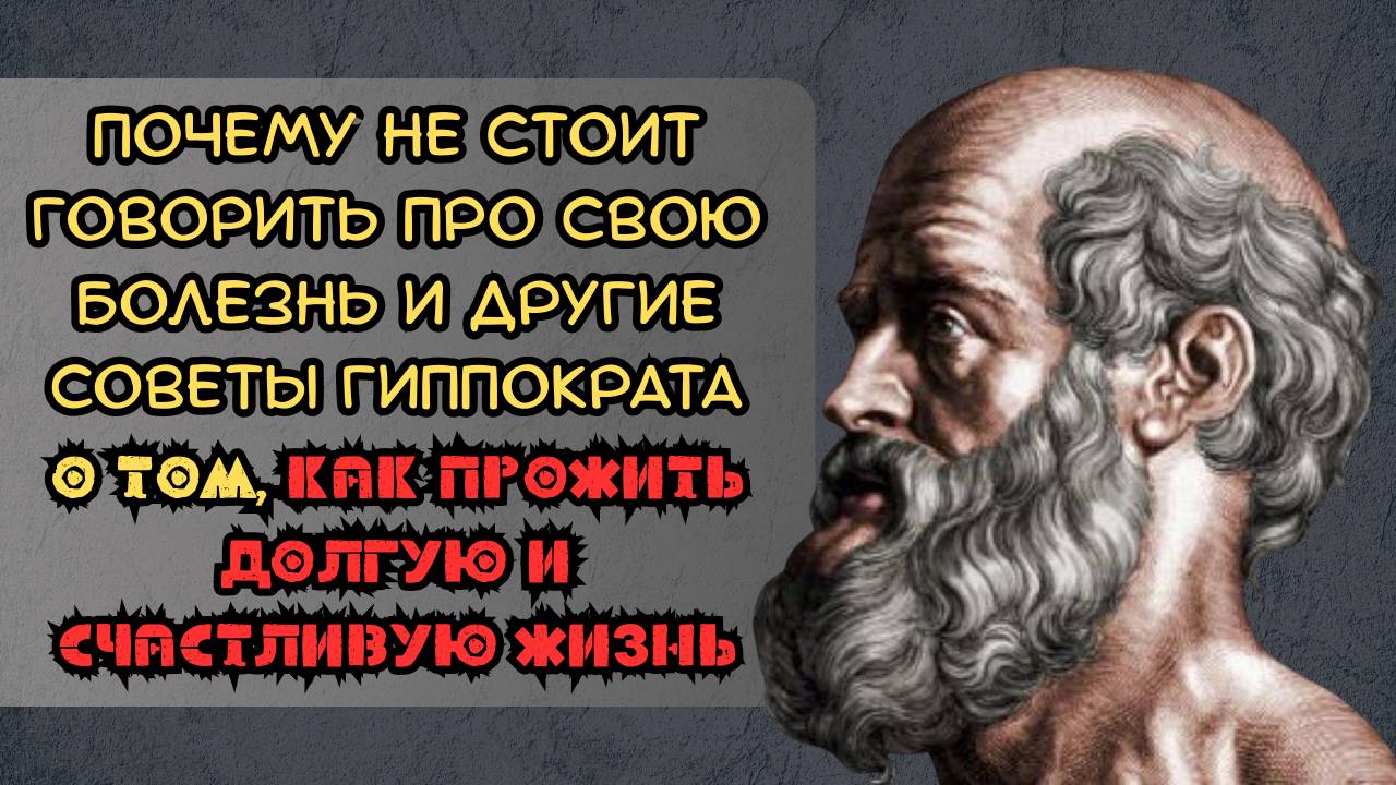 Почему не стоит говорить про свою болезнь и другие советы Гиппократа о том, как прожить жизнь смотреть онлайн