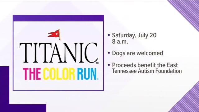 Titanic Museum in Pigeon Forge to host color run смотреть онлайн