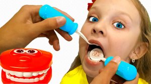 Детская песенка про дантиста - стоматолога или как правильно чистить зубы