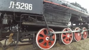 Заброшенный паровоз Л-5296 на станции "КРАСНОЯРСК"