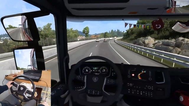 SOL ŞERİT REZERVE / JET YOLCULUK / UZUN YOL / SCANIA 500S / ETS 2 / EURO TRUCK SIMULATOR 2 / #141 смотреть онлайн