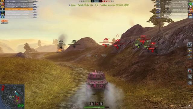 WoT Blitz Vickers Light 5.6k Dmg 3kills