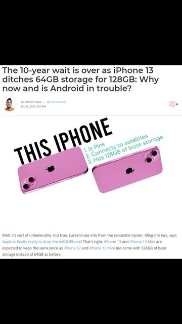 iPhone 13 with 128GB base storage and pink colour. Ini Android phones lam avalavu dhan 🤣 #shorts смотреть онлайн