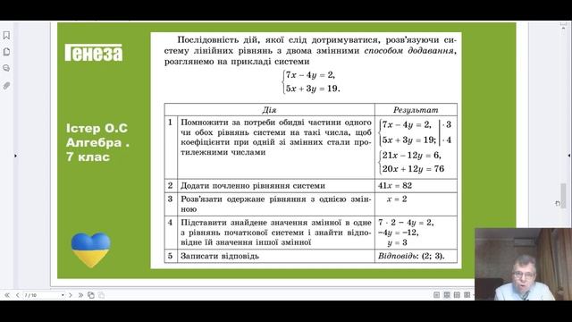 § 29. Розв’язування систем двох лінійних рівнянь з двома змінними способом додавання смотреть онлайн