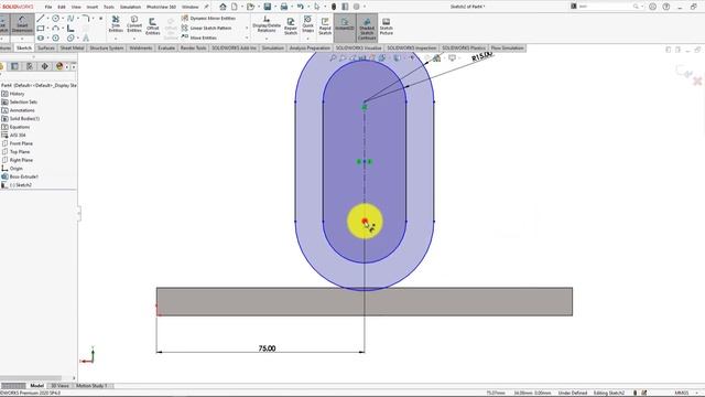 SolidWorks Tutorial - April 2021 - Exercise 60 - Part 03 смотреть онлайн