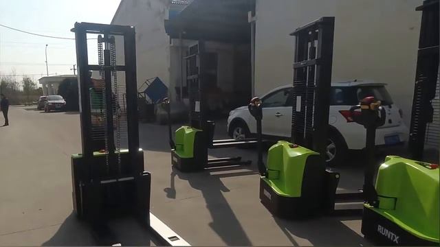 Chinese Runtx 1.5 full electric pallet stacker #warehous equipment смотреть онлайн