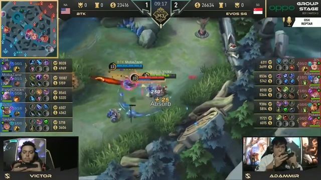 BTK vs EVOS SG (GAME # 3)(GROUP C)(M3 DAY 3) MLBB M3 2021 смотреть онлайн