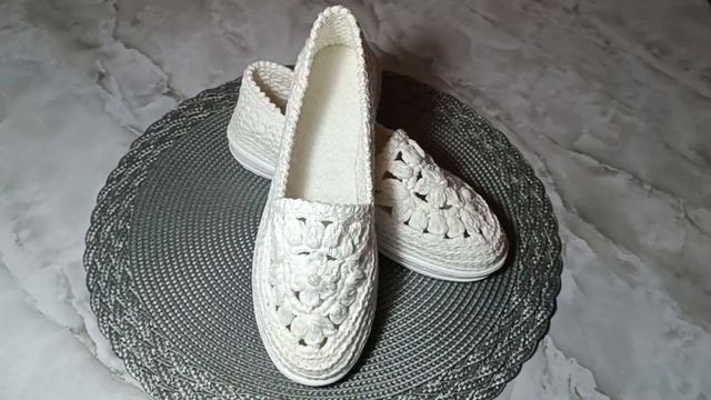 ЛЬНЯНЫЕ Мокасины с Ажурным Мотивом ЦВЕТОК смотреть онлайн