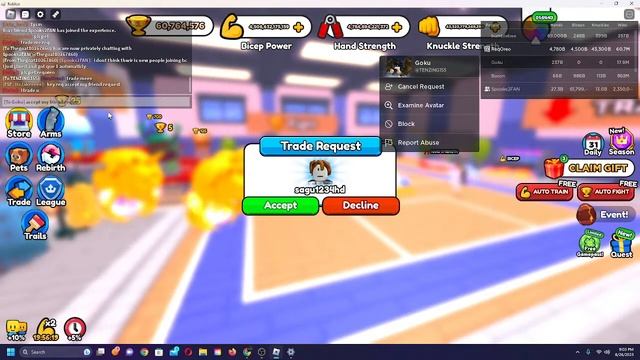 Roblox Arm Wrestling Simulator Free pets give away! OP! Come join, hang out, (3rd world needed) смотреть онлайн