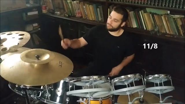 Tool Descending drum cover (with times signatures) by Leonardo Badinez смотреть онлайн