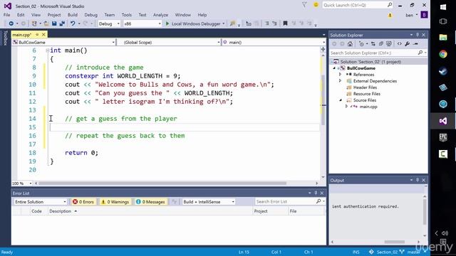 [Udemy UE4 C++] 017 Variables and cin for Input смотреть онлайн