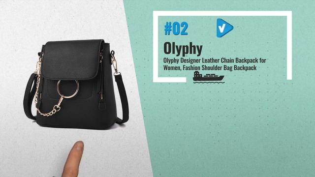 Olyphy Fashion Leather Ring Backpack For Women, Designer Mini Chain Shoulder Bag Crossbody Backpack смотреть онлайн