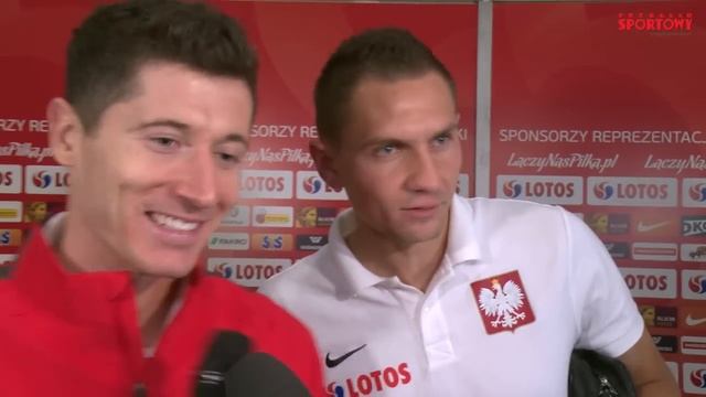 Lewandowski i Jędrzejczyk po awansie do Euro 2016 смотреть онлайн