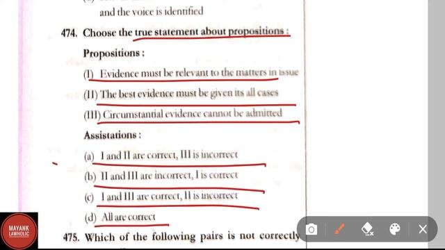 Indian Evidence Act, 1872 || TOP 1000+ MCQ || UP APO || UP Judiciary || MAYANK LAWHOLIC смотреть онлайн