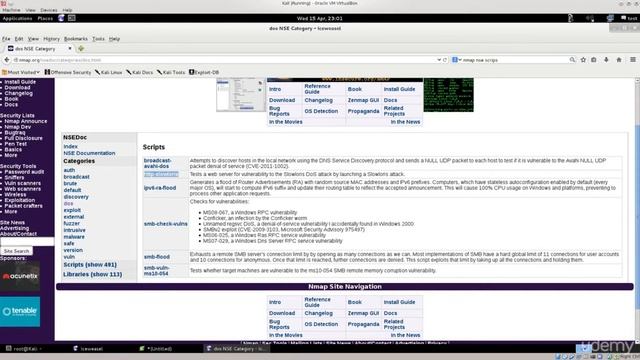 002 DoS attack demonstration part 2 Combine slowloris pl with nmap смотреть онлайн