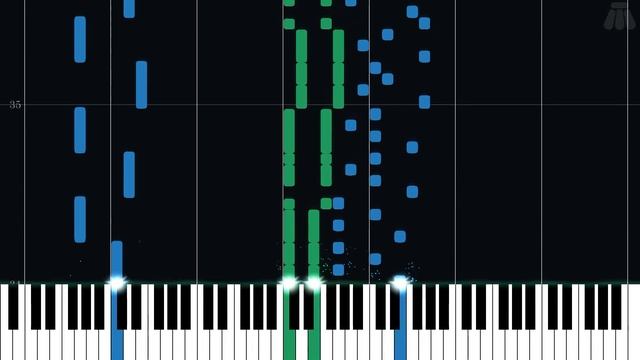 Frappe Snowland (Two Pianos) - Mario Kart 64 - Hard Piano Tutorial смотреть онлайн