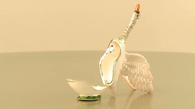 Faberge Style goose trinket box by Keren Kopal pop art decoration смотреть онлайн