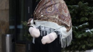 Платок шерстяной с шелковой бахромой "Ольга Лабзина", 1008-2, 125х125 см #platki#beautiful#fashion