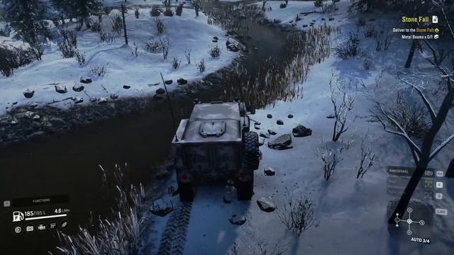 Snowrunner: Аляска — Северный порт| Исследуем карту и делаем задание Утонувший «Хаммер»| 3 эпизод смотреть онлайн
