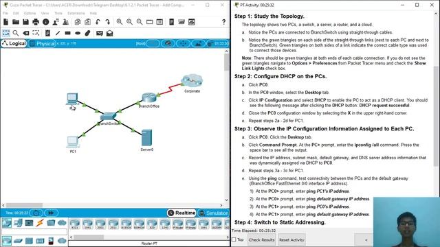 Packet Tracer : Add Computers to an Existing Network смотреть онлайн