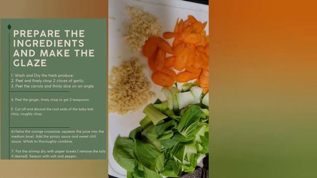 Orange-Glazed Shrimp Stir-Fry With Vegetables  And White Rice Ala Ginang Lopez