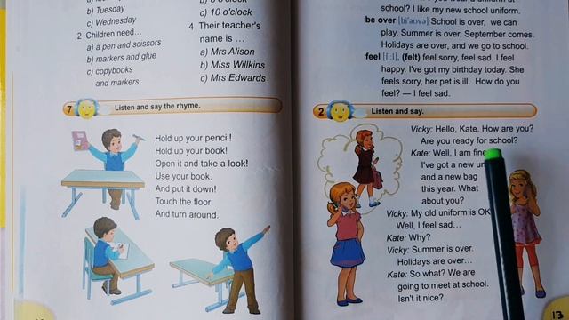 Англійська мова 4 клас, с. 13, 14. Getting ready for school. Lesson 2 смотреть онлайн