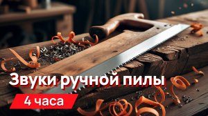Звуки для соседей - звуки ручной пилы, дерево, металл