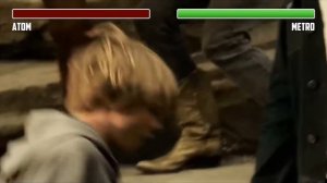 Atom vs. Metro WITH HEALTHBARS | HD | Real Steel